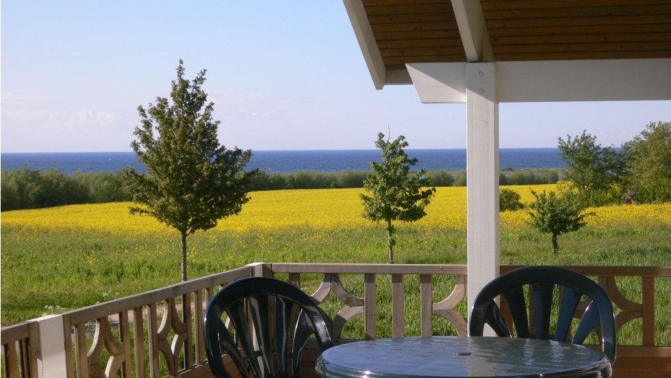 Especially in spring, the view over wide rapeseed fields to the nearby Baltic Sea is enticing // © Ostseeferienhäuser Harry Fork Especially in spring, the view over wide rapeseed fields to the nearby Baltic Sea is enticing // © Ostseeferienhäuser Harry Fork