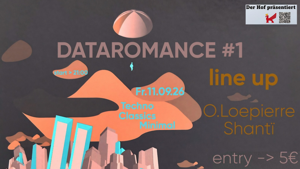 Evenementposter Dataromance#1 // © Kaiserhof Penkun Evenementposter Dataromance#1 // © Kaiserhof Penkun
