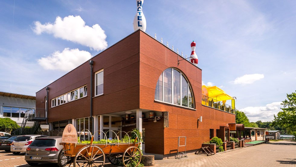 Buitenaanzicht van de brouwerij in Waren (Müritz), © Reschke Gastronomie GmbH
