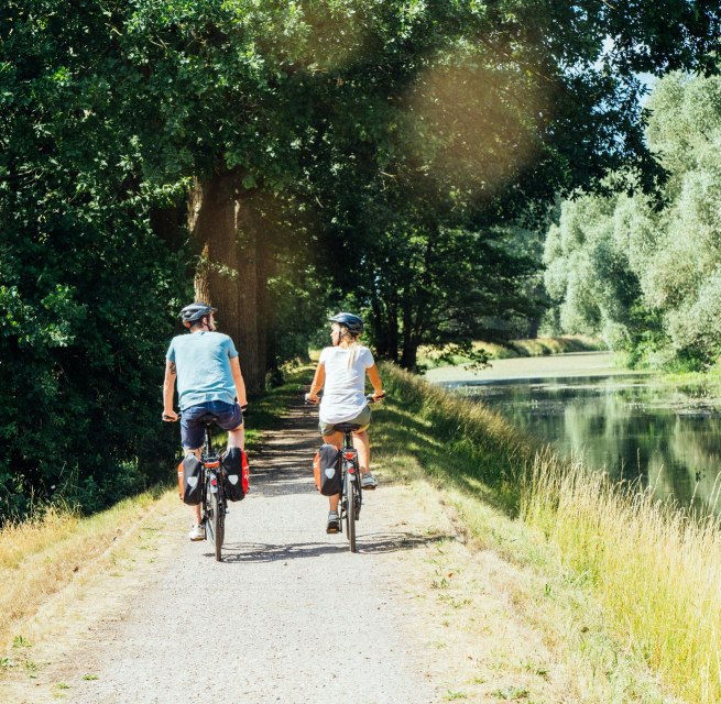 Cycle tour along the Nebel near G&uuml;strow // &copy; MV-T/G&auml;nsicke