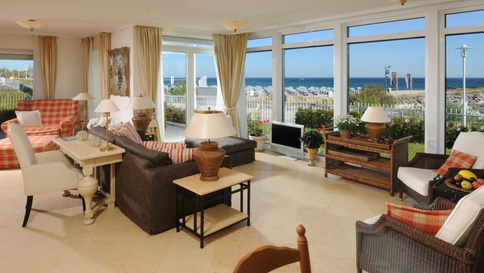 Voorbeeld woonkamer in Strandresidenz Kühlungsborn, © Strandresidenz Kühlungsborn
