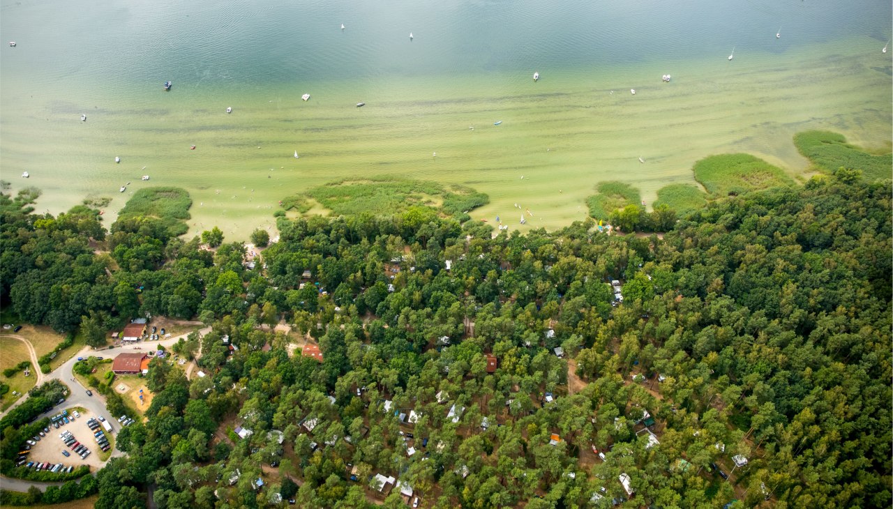 Campsite "Bolter Ufer" C15 - aerial photo Hans Blossey, © TDG Rechlin mbH / Hans Blossey