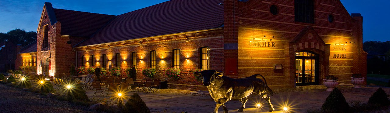 Steakhouse in the evening Steakhouse in the evening