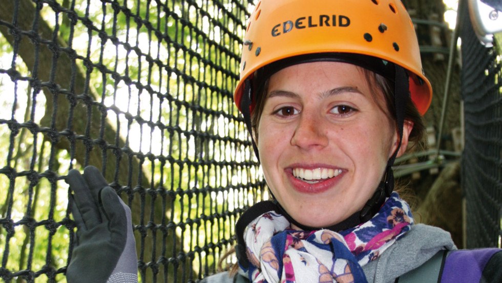 Plezier in de lucht - klimmen tussen de bomen is een geweldige trend., &copy; Schweriner Kletterwald