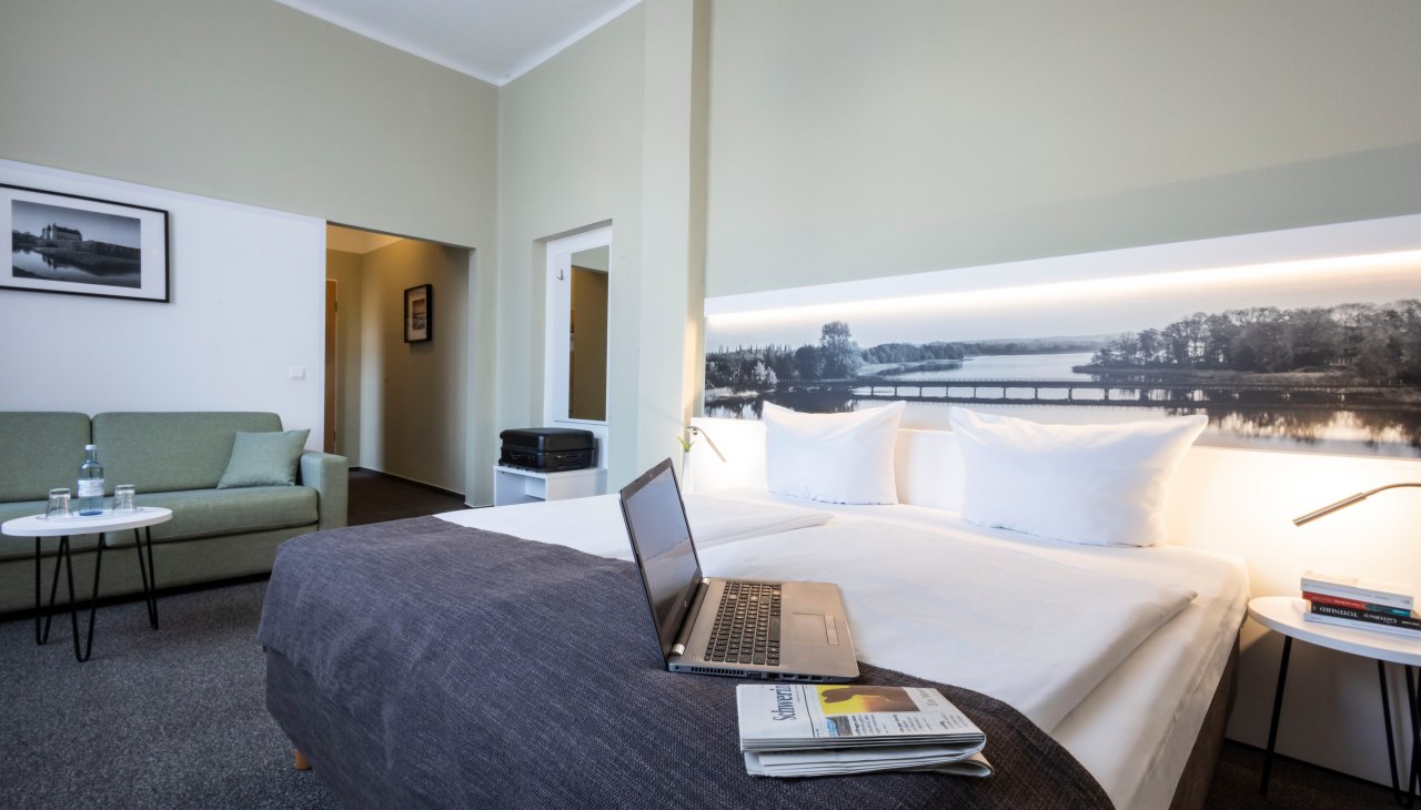 Hotelkamer Hotel am Schlosspark, &copy; Christina Czybik