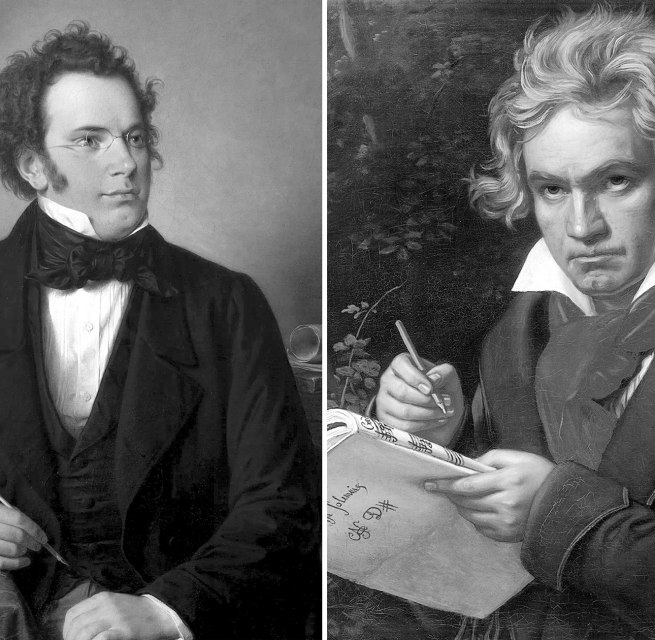 Franz Schubert, Ludwig van Beethoven // © commons-wikimedia.org Franz Schubert, Ludwig van Beethoven // © commons-wikimedia.org