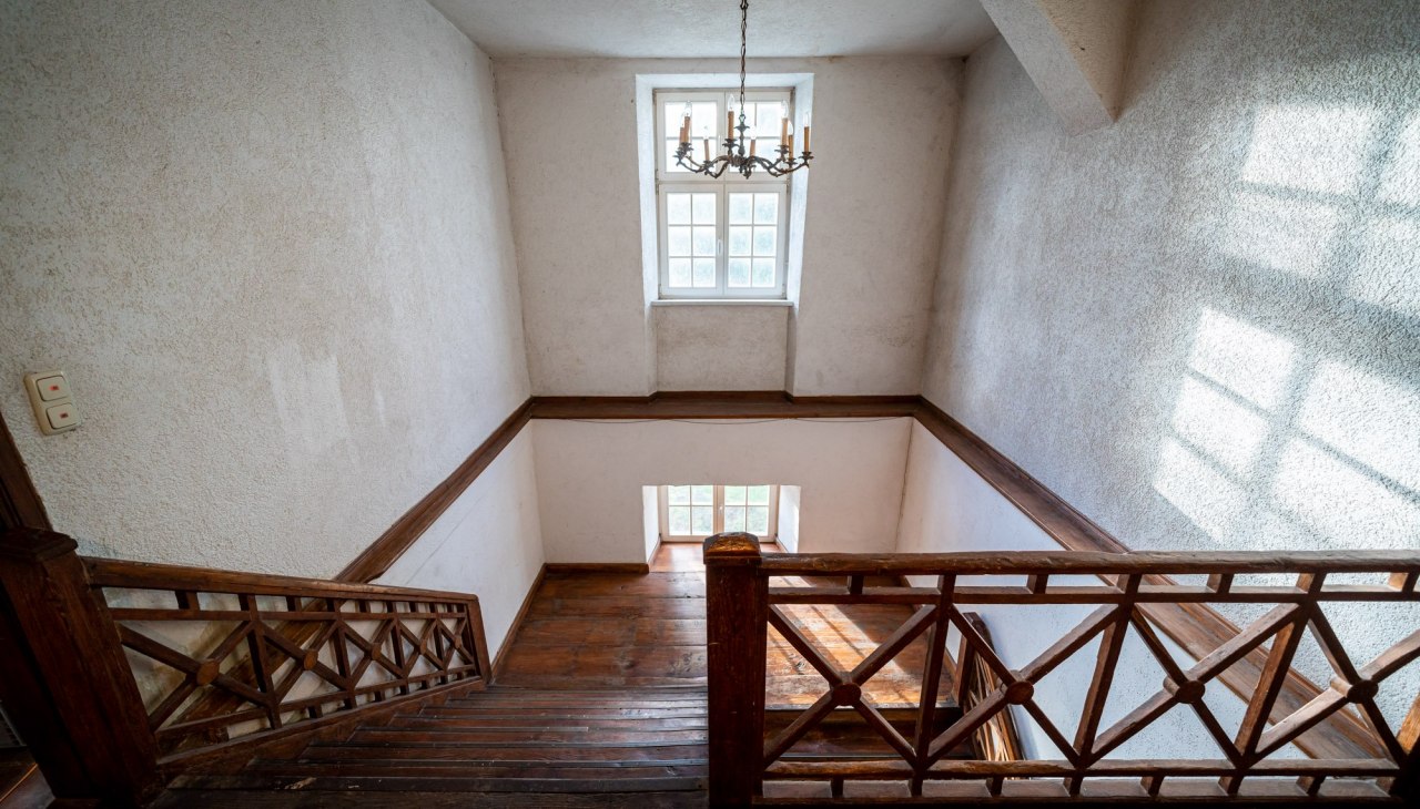 Schody w barokowym dworku, © DOMUSImages Schody w barokowym dworku, © DOMUSImages