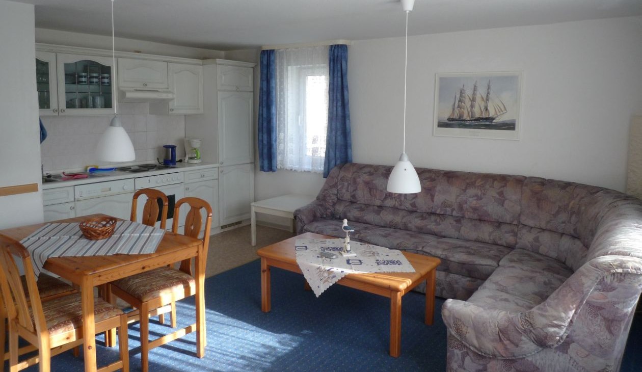 Pokój dzienny i jadalnia Jagdweg 24, © Ferienbungalow Jagdweg 24