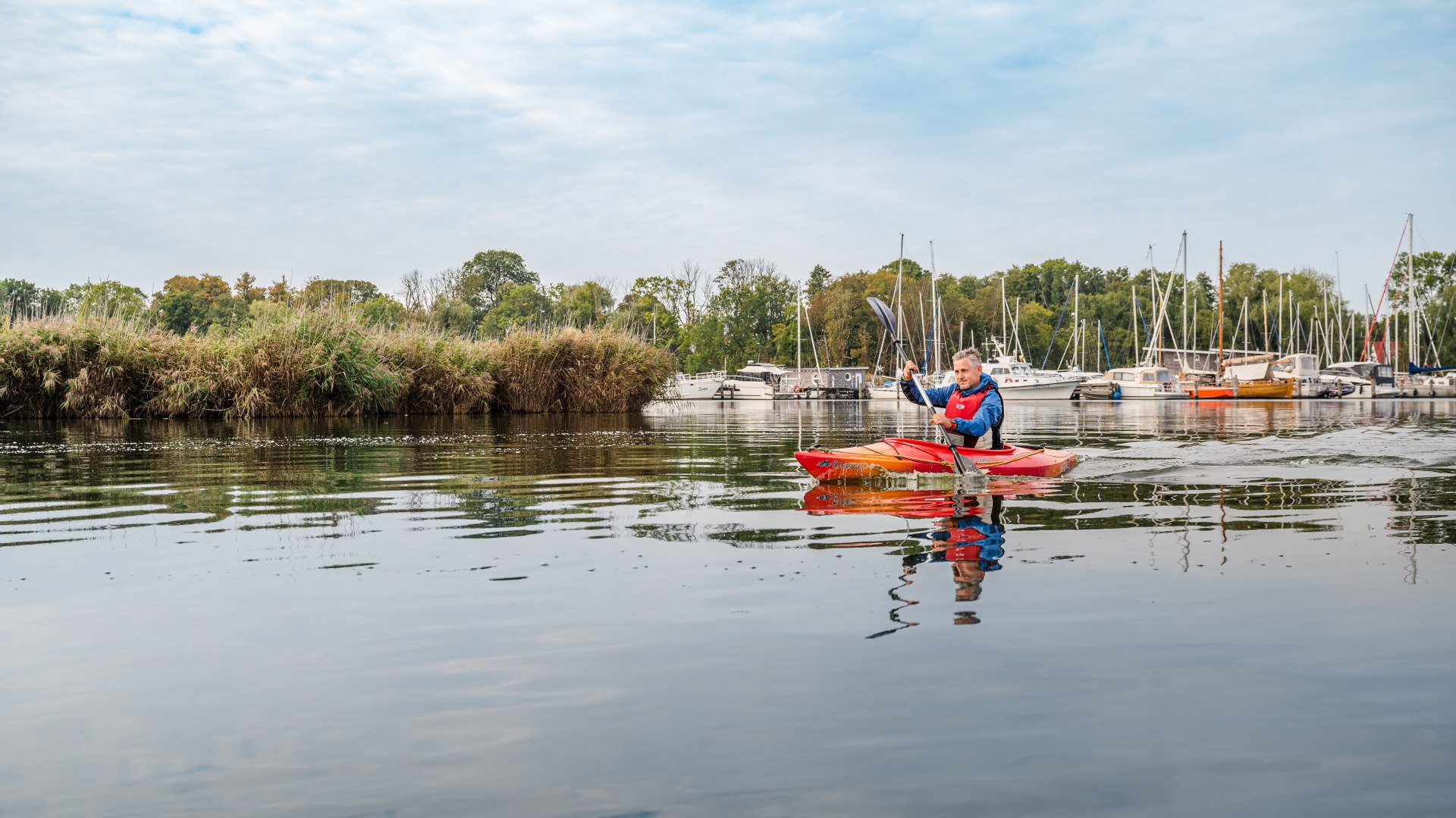 Meditatieve watersporten op Usedom's Achterwasser, &copy; TMV/Tiemann
