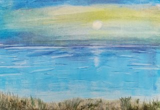 40x50, canvas, encaustic, 2025 // &copy; Maria Lange