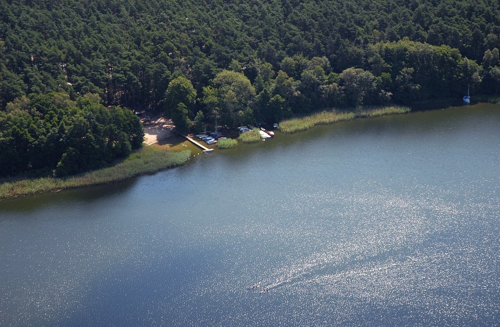 Kemping położony jest w rzadkim lesie sosnowym - bezpośrednio nad jeziorem Leppinsee. // © Haveltourist Kemping położony jest w rzadkim lesie sosnowym - bezpośrednio nad jeziorem Leppinsee. // © Haveltourist