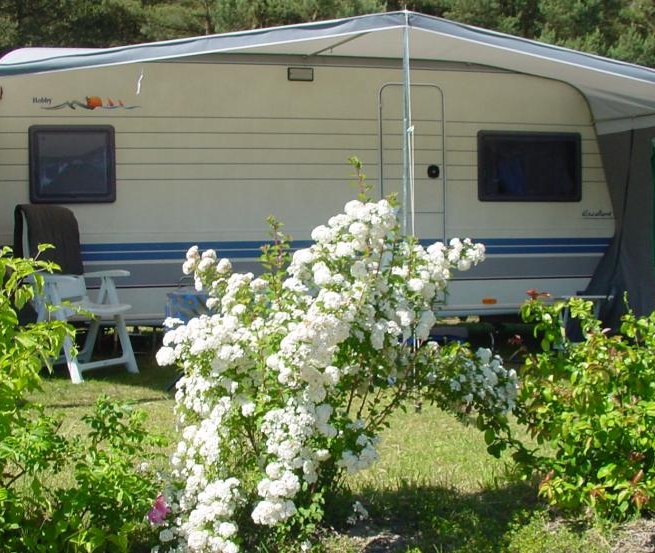 Komfortstellplatz mit Strom- und Wasseranschluss // &copy; Natur Camping Usedom