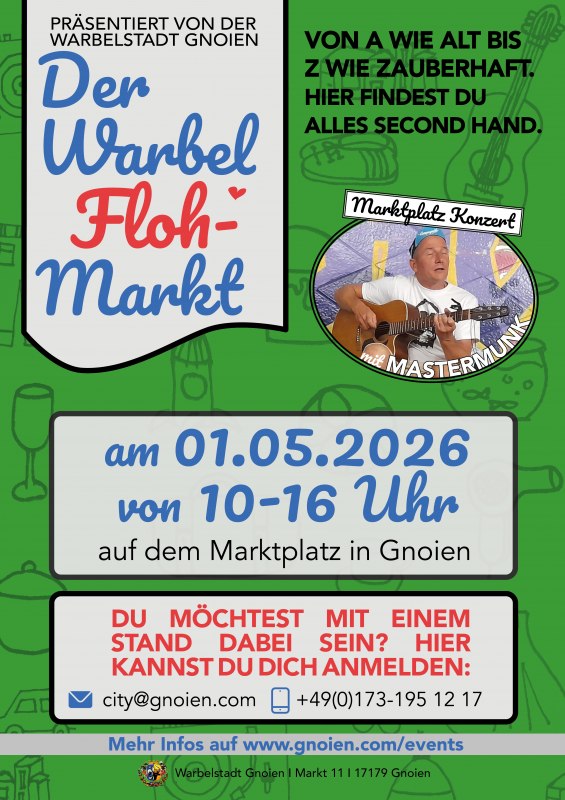 Flohmarkt Poster // &copy; Warbelstadt Gnoien