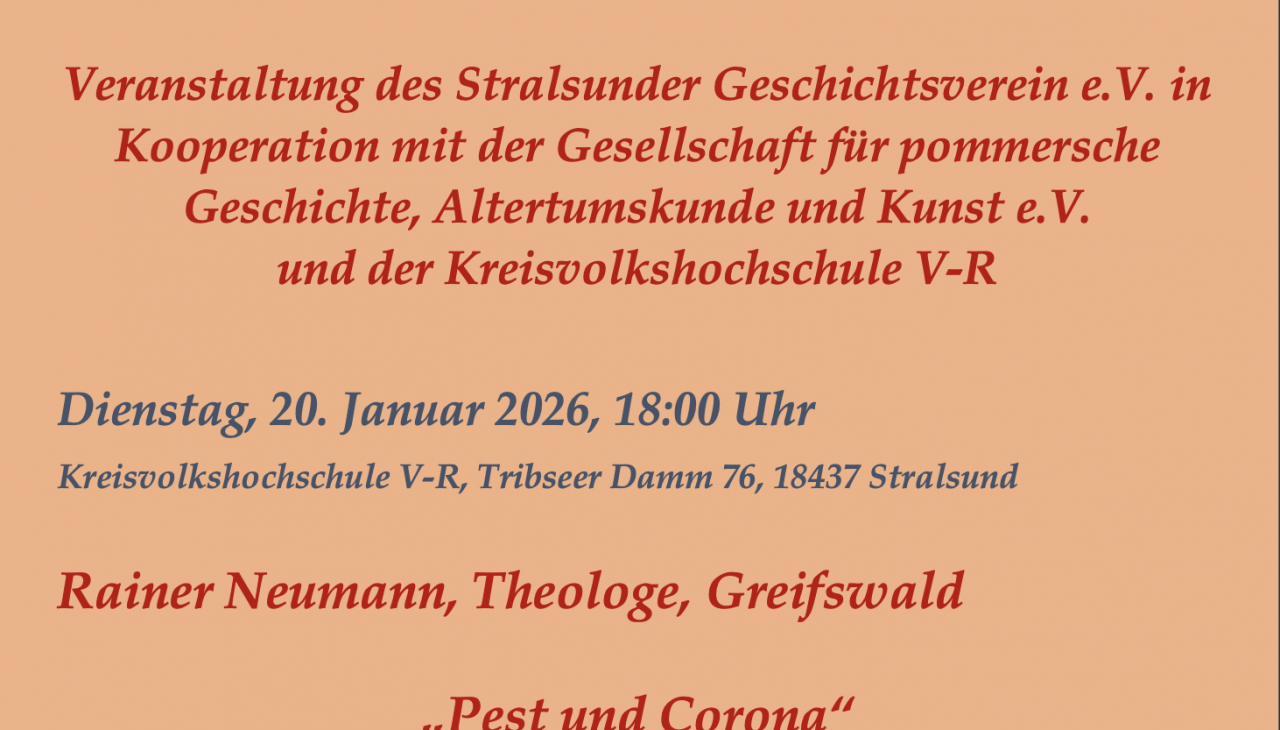 Event title, &copy; Stralsunder Geschichtsverein e.V.
