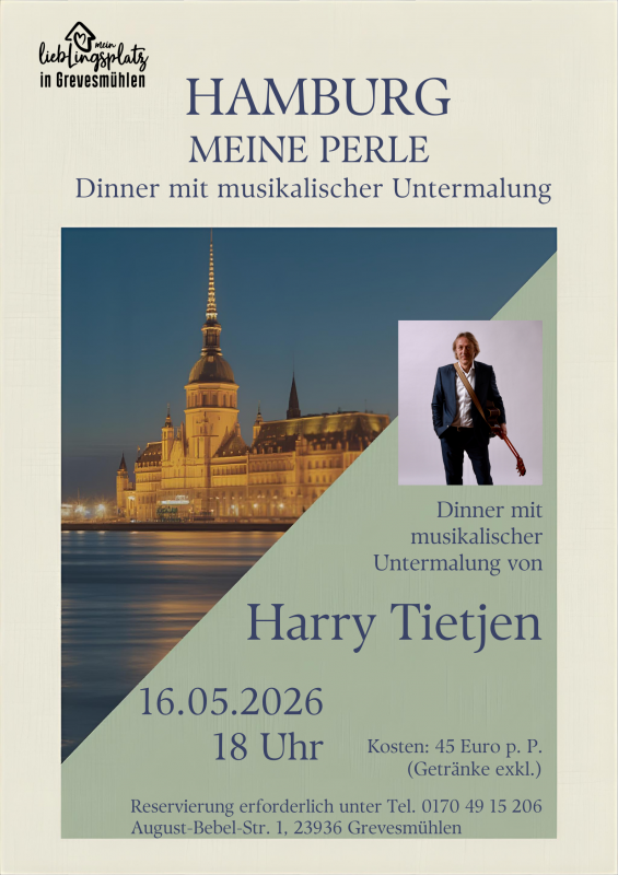 Diner met achtergrondmuziek, &copy; Mein Lieblingsplatz in Grevesm&uuml;hlen UG