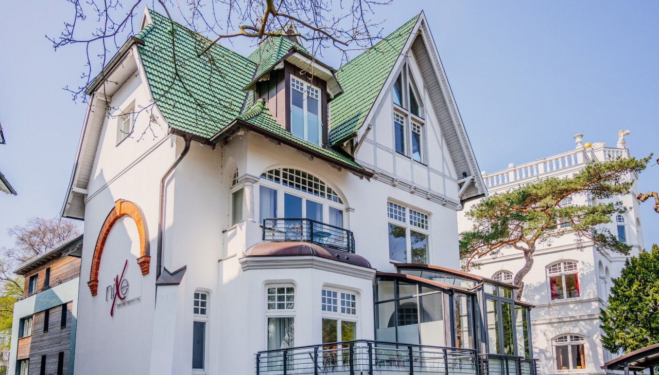 Jewel with sea view - the nixe boutique hotel in a listed art nouveau villa on the Binzer beach promenade, © Kurverwaltung Binz/ Christian Thiele Jewel with sea view - the nixe boutique hotel in a listed art nouveau villa on the Binzer beach promenade, © Kurverwaltung Binz/ Christian Thiele