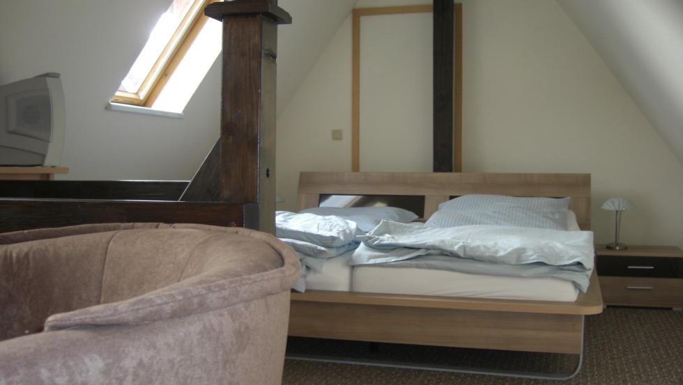 Gezellige kamer in het Mecklenburger Hof Parchim, © Mecklenburger Hof Parchim