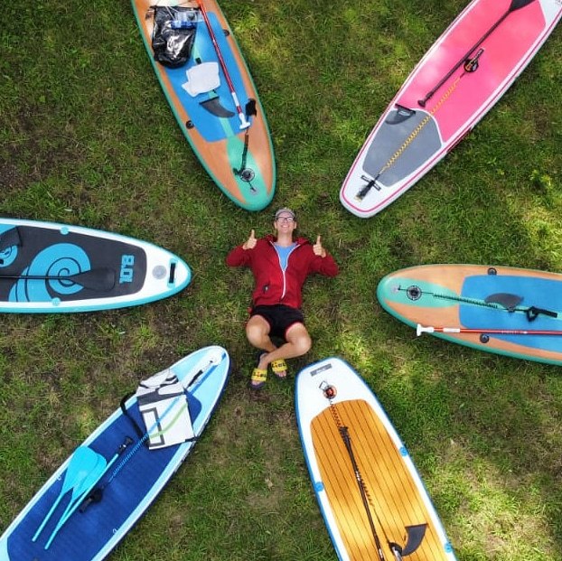 Rozpoczęcie kursu dla początkujących na desce stand up, © Erik Steuding Rozpoczęcie kursu dla początkujących na desce stand up, © Erik Steuding