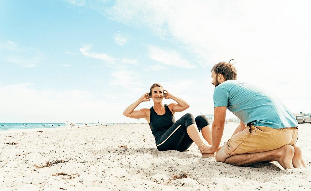 Sit ups with sea view, © TMV/H2F