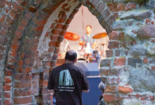 Tijdens de Eldena Jazz Avonden vormen de ruïnes van het klooster van Eldena, dat als motief diende voor de romantici, het charmante decor voor verfijnde jazz., © TMV/Grundner