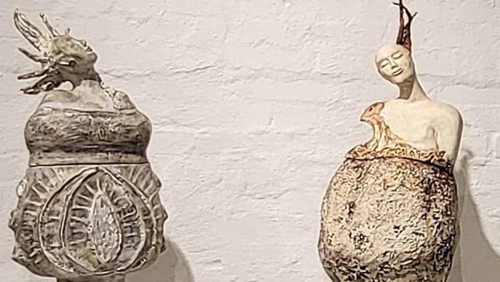 Dwie Gaje, boginie ziemi, dwuczęściowe obiekty naczyniowe, © Ramona Ponomarew-John Dwie Gaje, boginie ziemi, dwuczęściowe obiekty naczyniowe, © Ramona Ponomarew-John