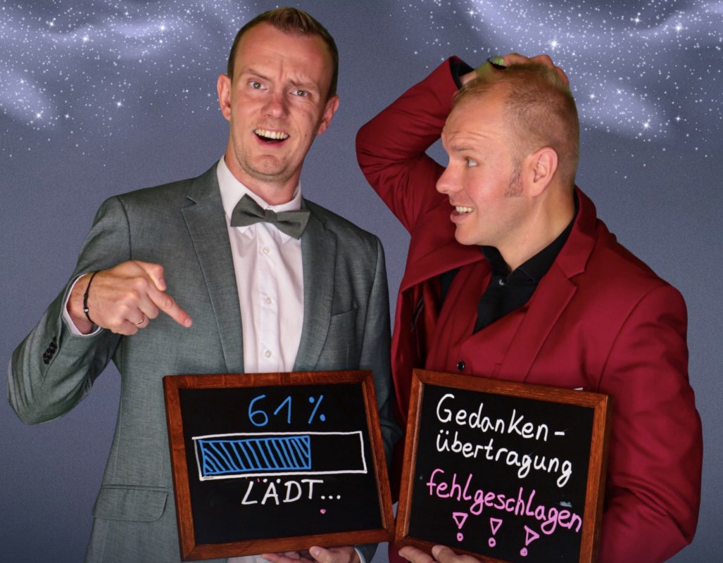 The magicians Dr. Horst Schilling and Jan Phillip Lehmker, &copy; Sina Lehmker