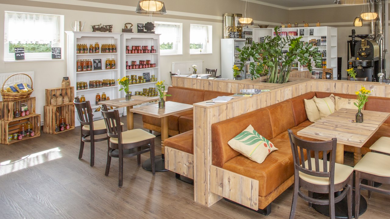 Fleesensee branderij op het marktplein in Land Fleesensee, &copy; SCHLOSS Fleesensee