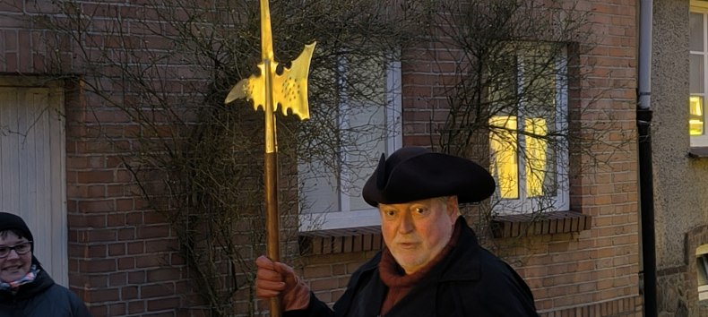 Stroll through historic Wittenburg with "night watchman" Volker Siering and let yourself be whisked away into the history of the town. // &copy; Frank Friedrichs