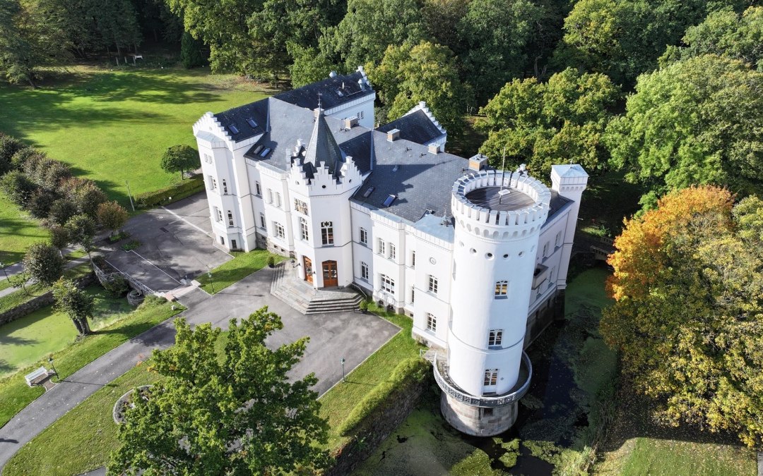 Schlemmin Castle from the air, © Schloss Schlemmin