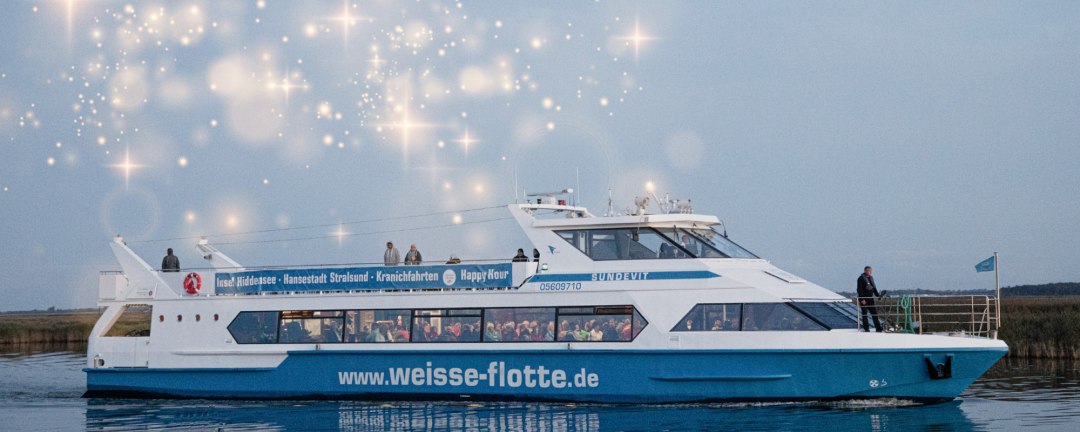 Weisse-Flotte-Adventsfahrten-2024-Hafen-Stralsund, © Weiße Flotte GmbH