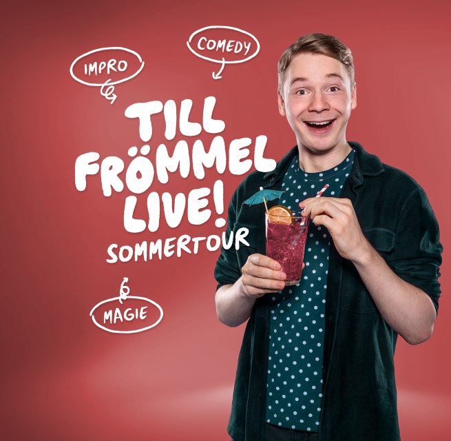 Till Frömmel live! Impro-Comedy & Magie – Sommertour // © Till Frömmel (bereitgestellt) Till Frömmel live! Impro-Comedy & Magie – Sommertour // © Till Frömmel (bereitgestellt)
