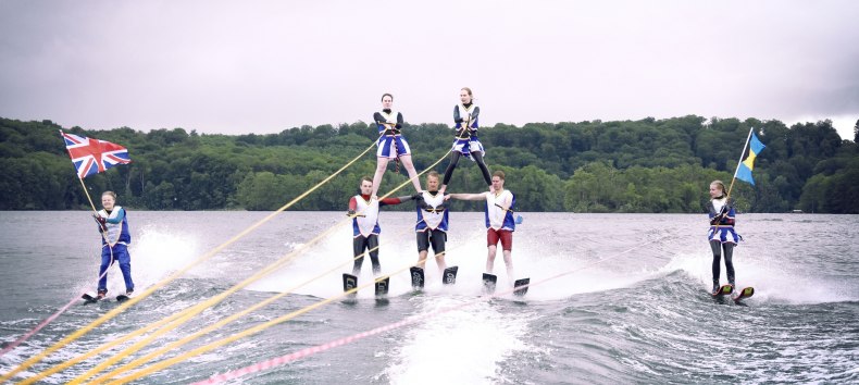 5 er Pyramide Wasserski // &copy; WSC Luzin Feldberg e. V.