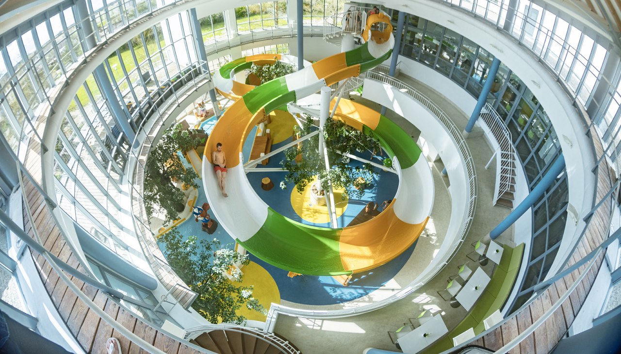 Hier zit alles in. WATER. SAUNA. FITNESS. FAVORIETE PLEK., © Aquafun Fleesensee