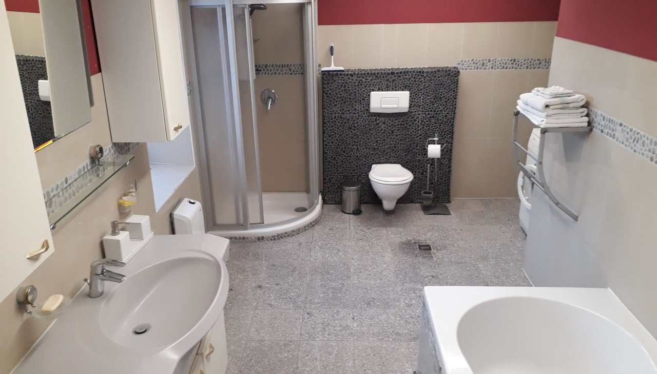 Łazienka w mieszkaniu wakacyjnym, © Gutshaus Alt Krassow