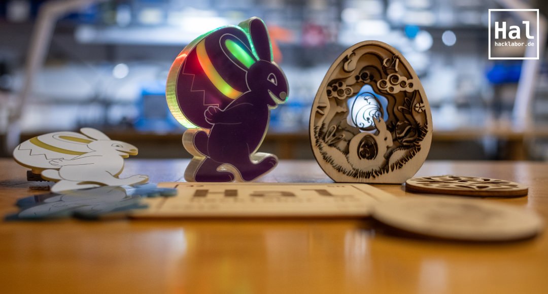 Various handicrafts from laser cutters and 3D printers, &copy; Hacklabor