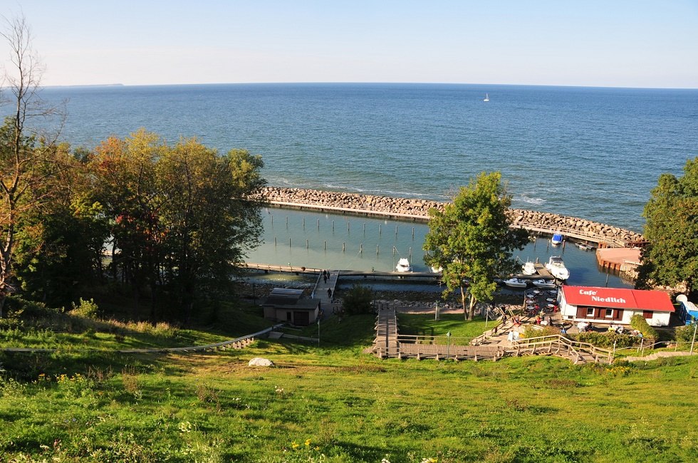 Port Lohme z góry, © Tourismuszentrale Rügen