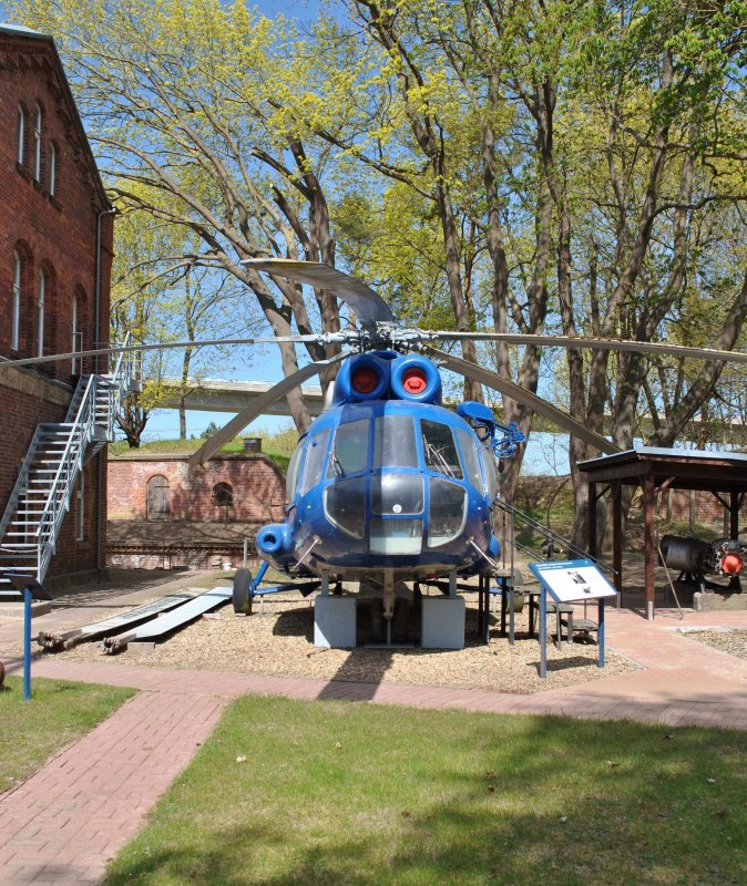 Een originele marinehelikopter in het Marinemuseum Dänholm, onderdeel van het STRALSUND MUSEUM // © STRALSUND MUSEUM Een originele marinehelikopter in het Marinemuseum Dänholm, onderdeel van het STRALSUND MUSEUM // © STRALSUND MUSEUM