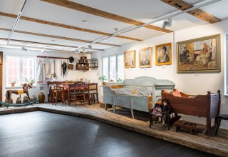 Lokalne muzeum historii Mönchgut w Göhren na Rugii z wystawą, © TMV/Gross