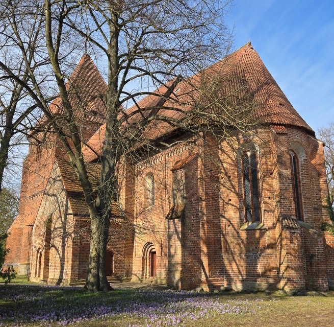 die Kirche in L&uuml;bow // &copy; adfc-Schwerin