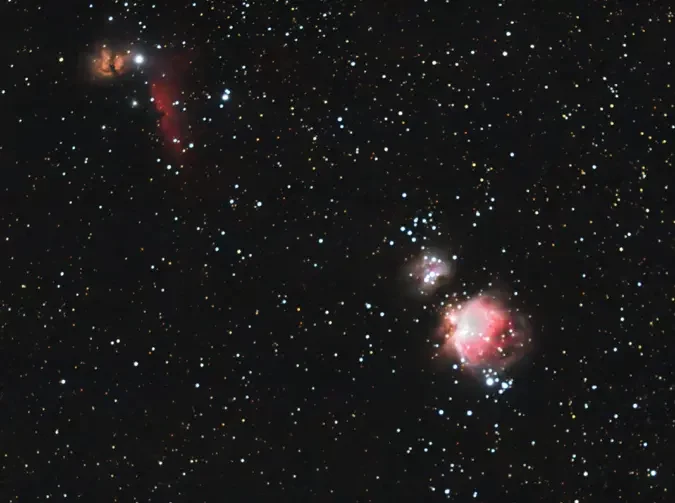 Orion Nebula (M42), photographed with tripod only. Photo: Thomas Storch, &copy; Thomas Storch