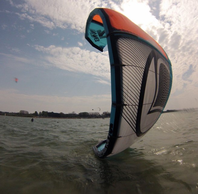 Kitesurfen op de ondiepe waterplek in Pepelow, © Kitesurfschule Pepelow