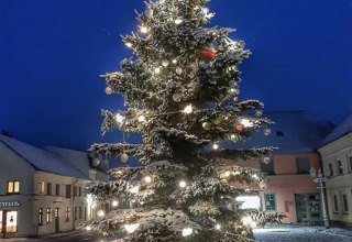 Christmas tree on the market square, © Gabriele Riech