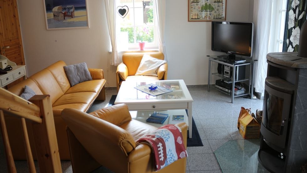 Woonkamer vakantiehuis Finland, © Ferienhaus Finnland, Fam. Kroll