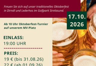 Oktoberfest w Golfparku Strelasund // © Golfpark Strelasund Oktoberfest w Golfparku Strelasund // © Golfpark Strelasund