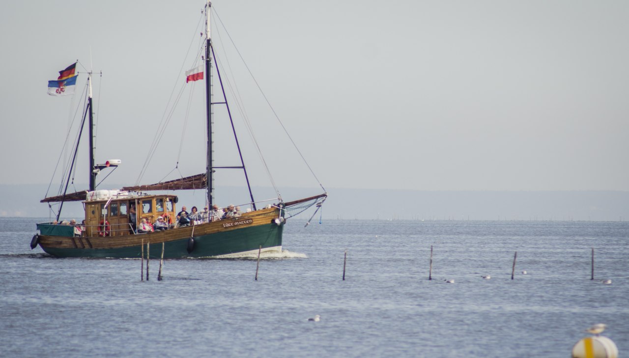Veerverbinding in Altwarp naar Neuwarp en tochten op de Lagune van Szczecin, © tvv/philipp schulz