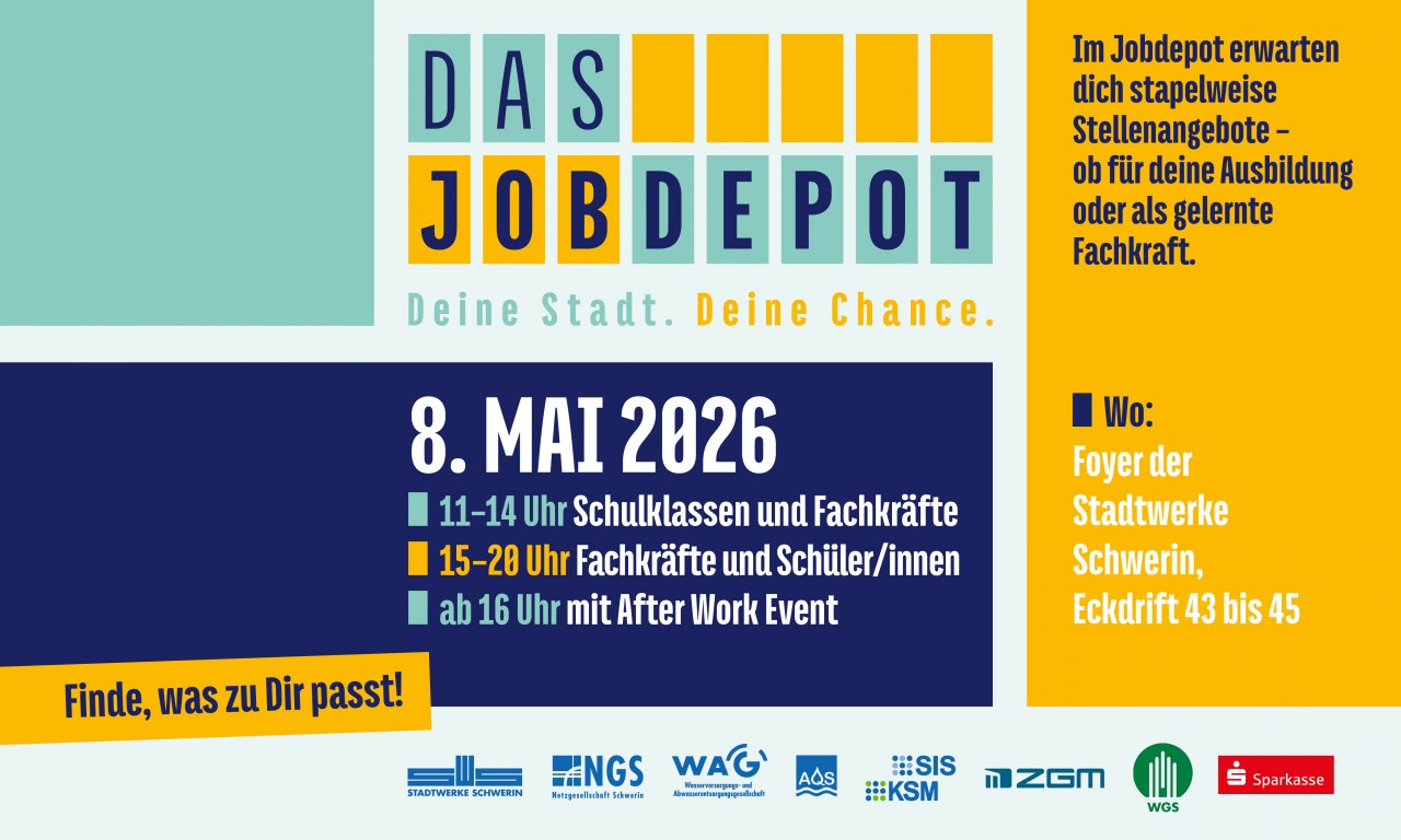 The Jobdepot is the experience fair for municipal employers in Schwerin., &copy; maxpress