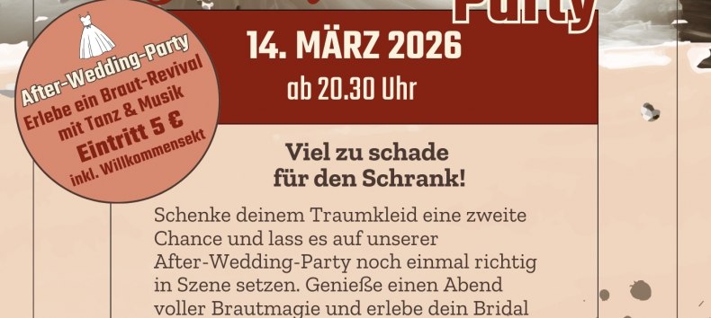 Przyjęcie z sukniami ślubnymi - O wiele za dobre na garderobę., &copy; Rauchhaus M&ouml;llin