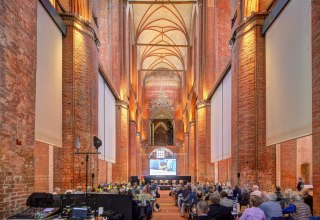 Die Wismarer Georgenkirche ist der ideale Ort für die Kongresse zur Backsteinbaukunst. // © Europ. Zentrum der Backsteinbaukunst e. V./ Eiko Wenzel Die Wismarer Georgenkirche ist der ideale Ort für die Kongresse zur Backsteinbaukunst. // © Europ. Zentrum der Backsteinbaukunst e. V./ Eiko Wenzel