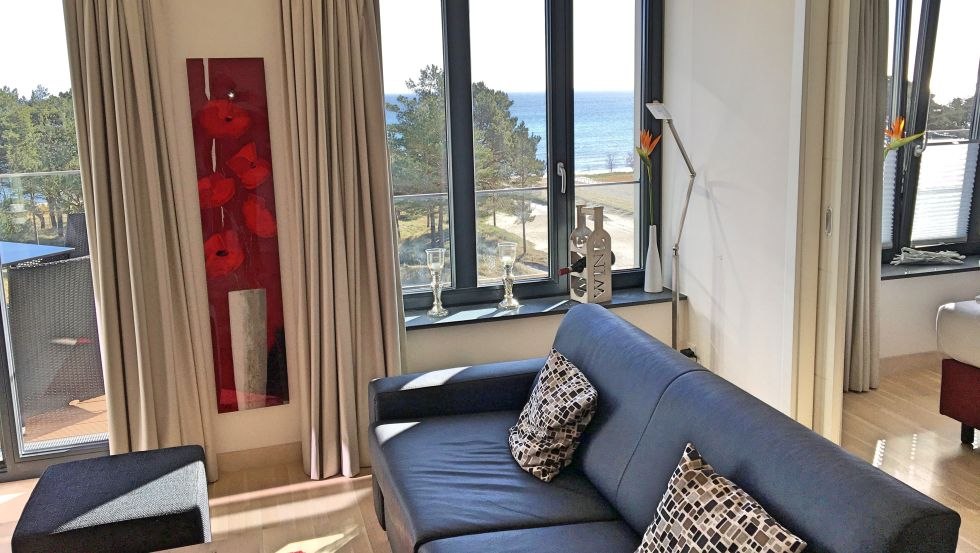 Kamer met uitzicht bij Prora Solitaire // © NOVASOL Kamer met uitzicht bij Prora Solitaire // © NOVASOL