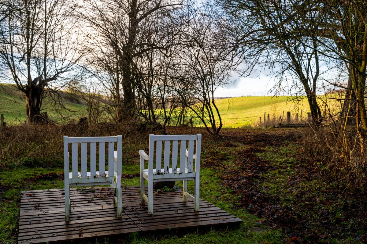 Beautiful view in the garden of the manor house // © DOMUSImages Beautiful view in the garden of the manor house // © DOMUSImages